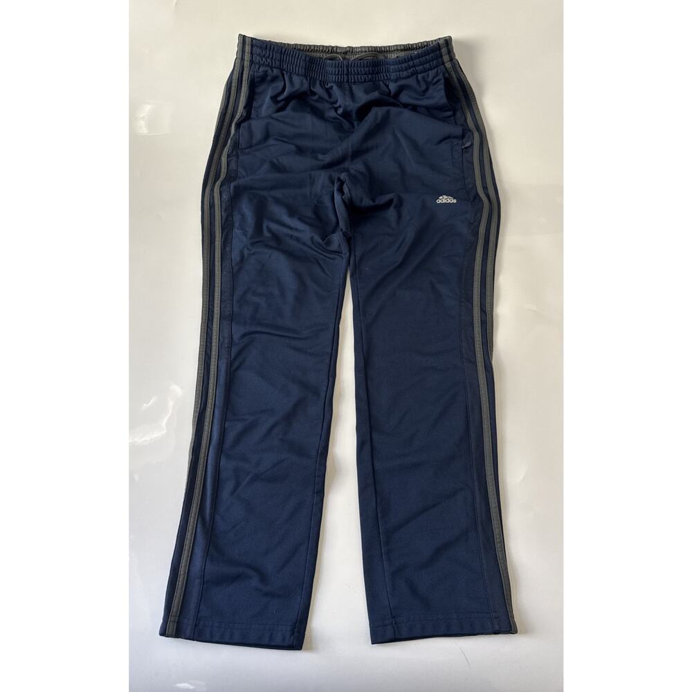 Adidas Soccer Training Pants Mens XL Zippered Pocket Track Blue